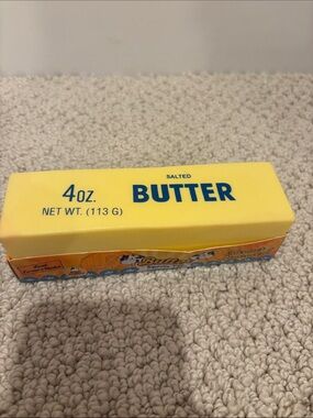 Butter Yellow Block with Blue Logo